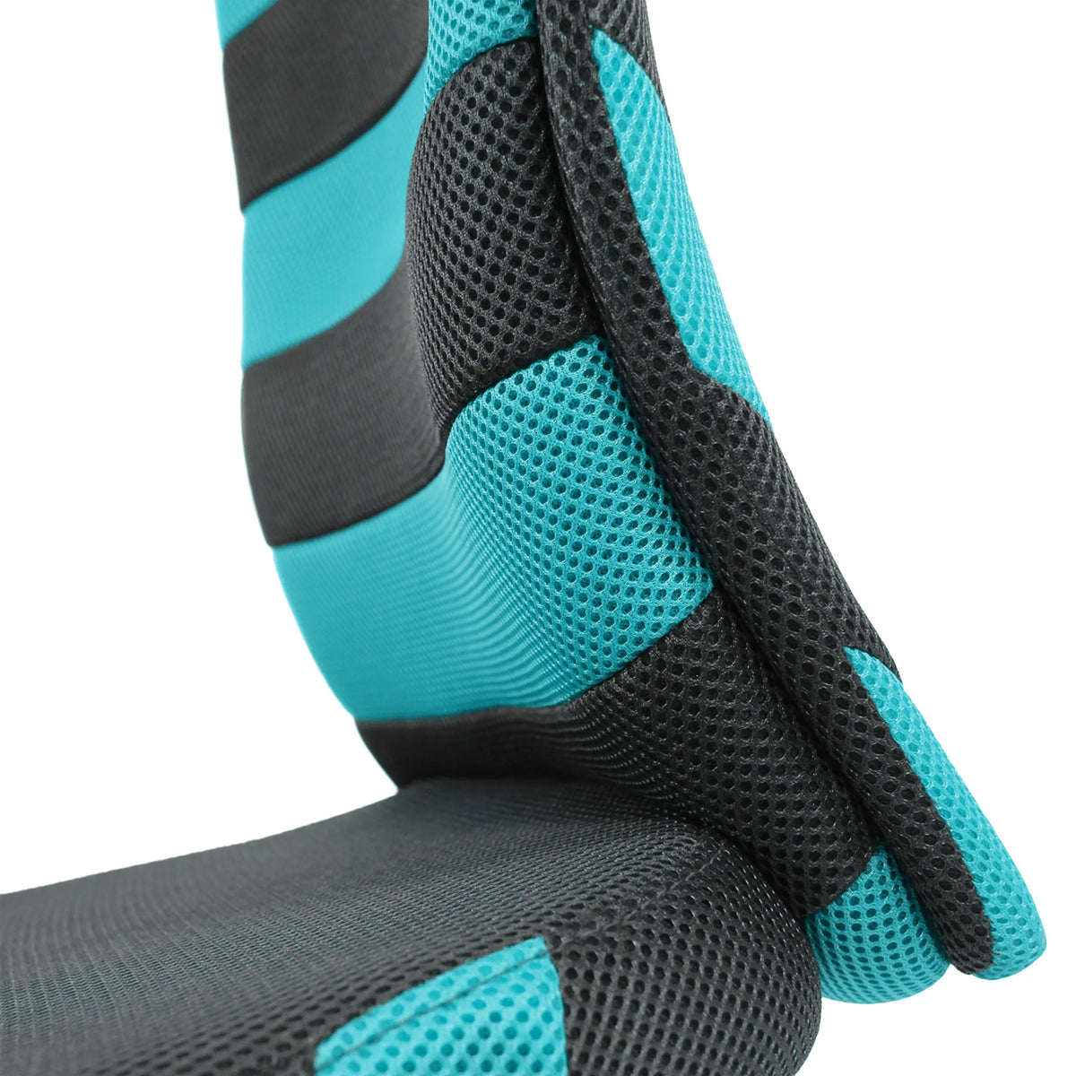 Tapicería de malla en color gris turquesa de la silla giratoria para niños KIDDY COMFORT I de hjh OFFICE