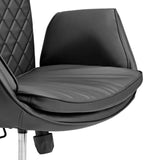 Asiento y reposabrazos de la Silla Home Office Criss-Cross 10 en negro de hjh LIVING
