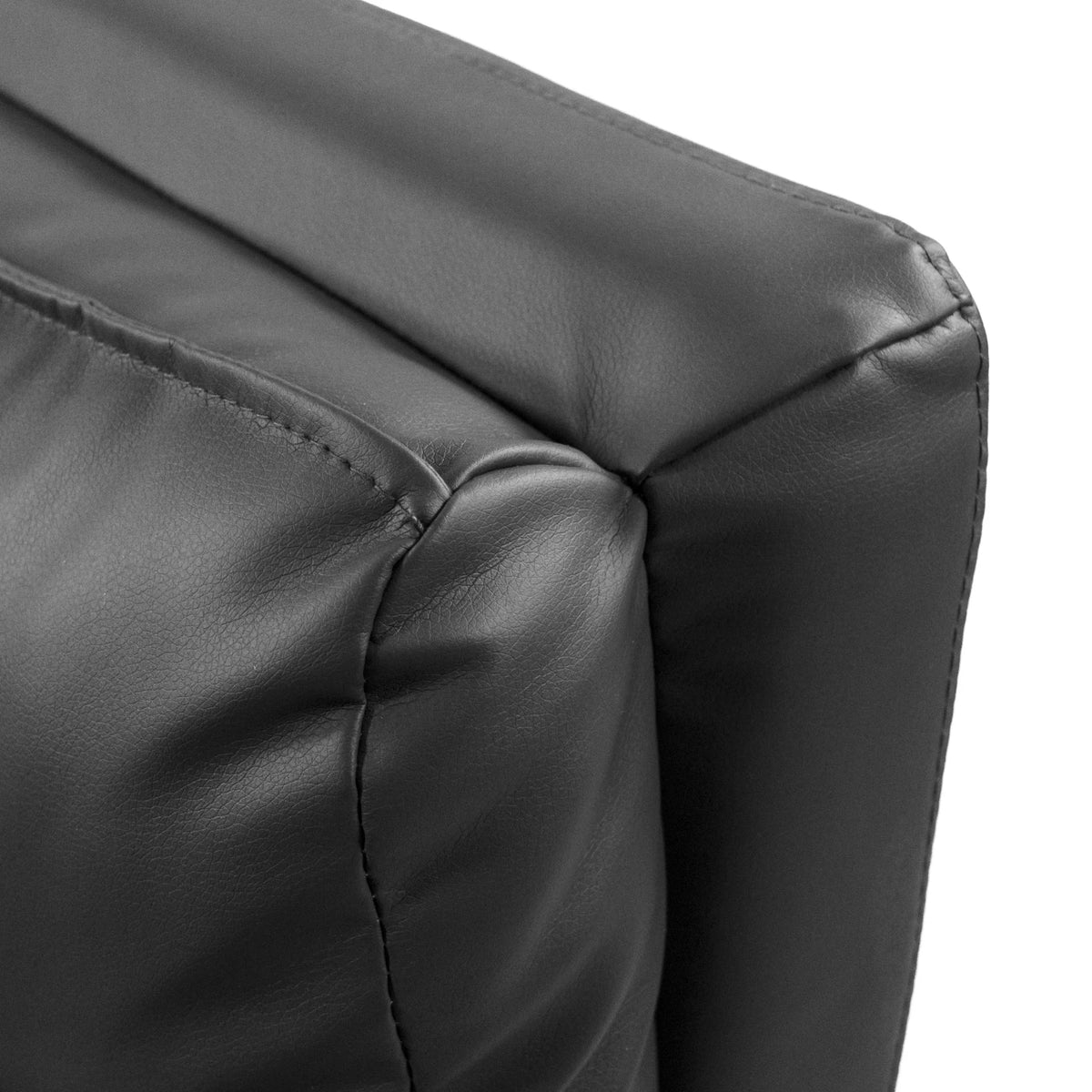 Costura y acolchado del sofá de diseño VINTALUX en gris de hjh LIVING