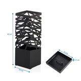 Dibujo dimensional de los Accesorios PLUVARIS soporte para paraguas con 43 cm de altura y 15 cm de ancho de hjh LIVING
