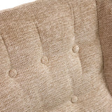 Tela tejida en color beige con capitoné del sillón tapizada HAVENIO de hjh LIVING