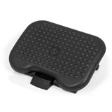 Reposapiés PIEDINO DOT color antracita con estructura de nodos e inclinación ajustable de hjh OFFICE – vista de 360° (vista lateral 78°)