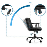 Mecanismo de inclinación con ajuste del respaldo de 90 grados de la Silla Home Office SMALLO de hjh OFFICE