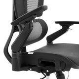 Reposabrazos ajustable de la silla de oficina profesional Ergo U2 Pro3 con respaldo de malla en negro de hjh OFFICE