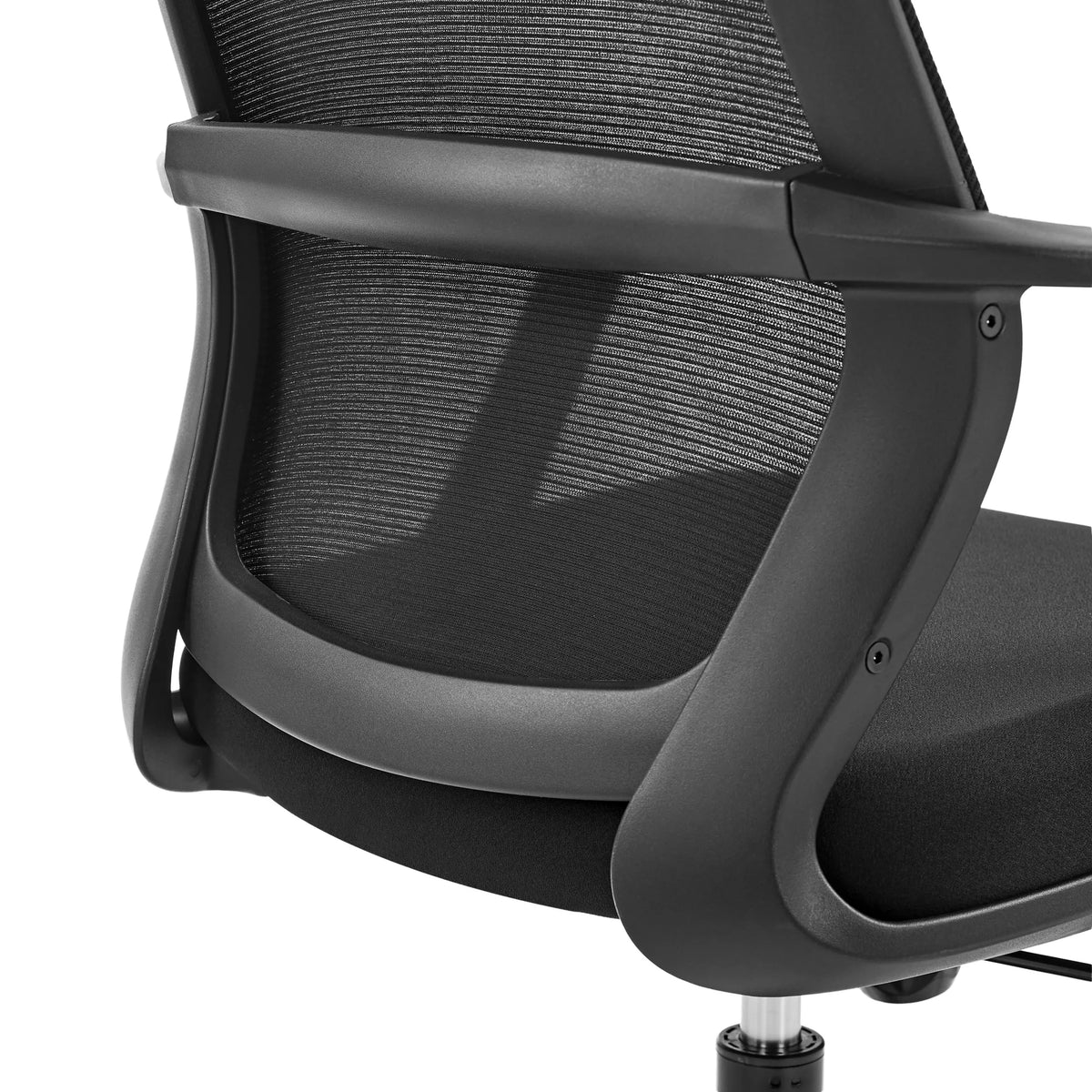 Respaldo de malla negra y estructura de la Silla Home Office Explorer de MyBuero