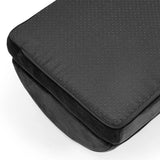 Funda de tela negra con lunares y cremallera para el reposapiés Podi Velvet 1 de hjh OFFICE