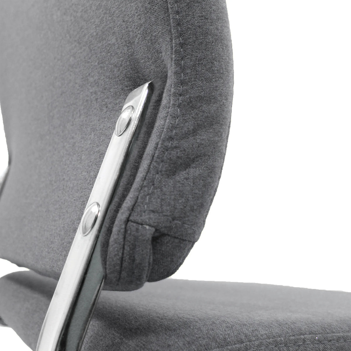 Soporte lateral del marco con tapizado de tela gris oscuro del sillón de oficina Home Office CHARLES I de hjh OFFICE