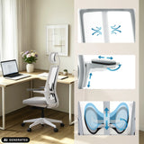 Soporte de respaldo gris de la Silla de oficina profesional ARCEO W de hjh OFFICE