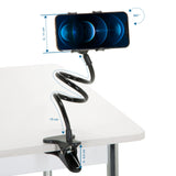 Dibujo dimensional del Soporte para teléfono móvil y tableta FLEXMOBI con longitud de brazo de 75 cm de hjh OFFICE