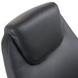 Reposacabezas acolchado de cuero sintético negro del sillón de oficina profesional FERRARA de hjh OFFICE