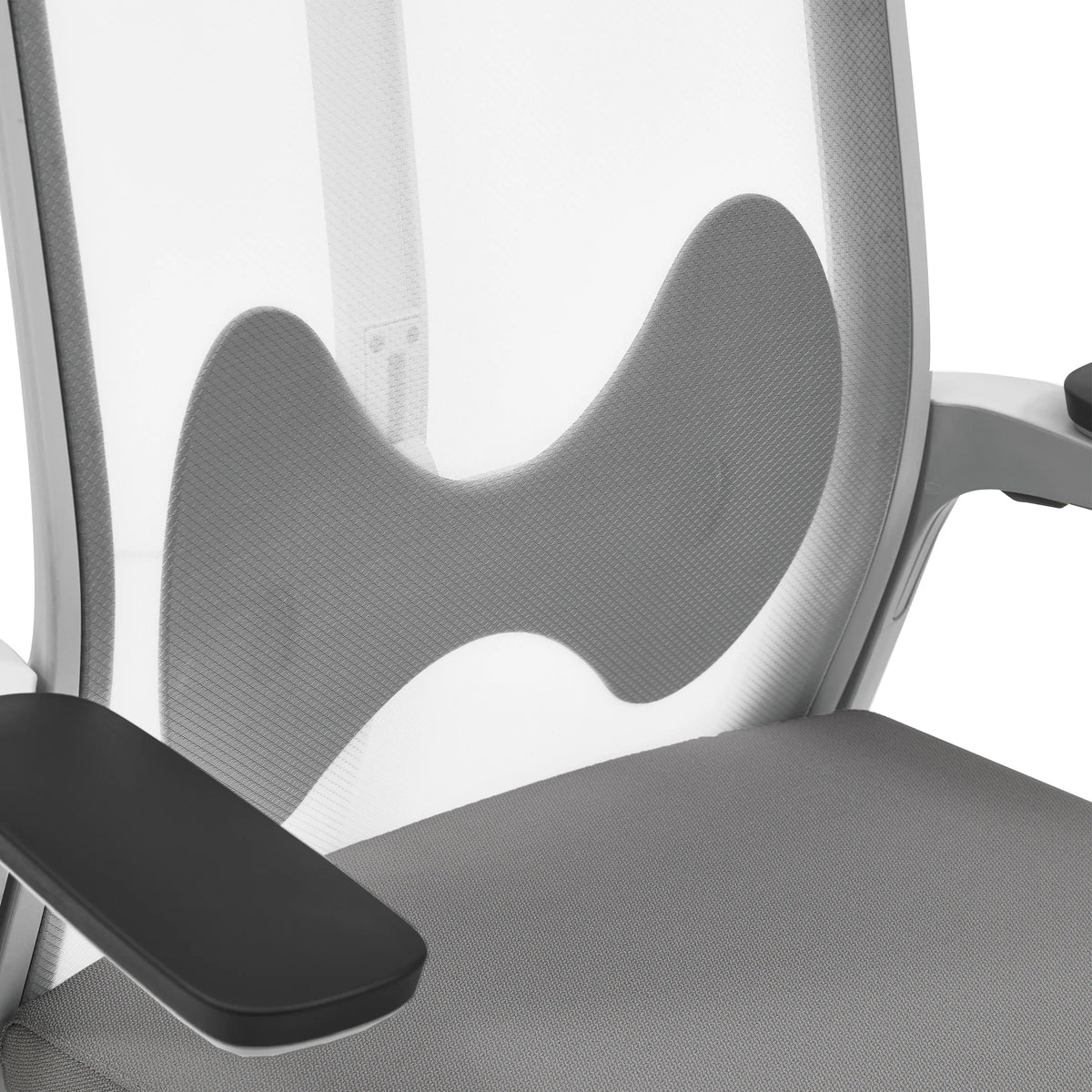 Cojín de soporte lumbar gris de la Silla de oficina profesional ARCEO W de hjh OFFICE