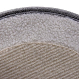 Superficie de material gris con forro esponjoso y base acanalada de la cueva para gatos PAWY R de hjh LIVING
