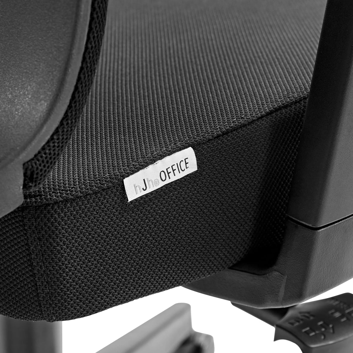 Funda de tela con etiqueta de marca hJho OFFICE de la silla de oficina profesional SPINIO en negro de hjh OFFICE