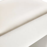 Superficie de cuero sintético blanco del mueble Glamdesk de hjh LIVING