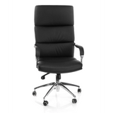 Sillón de oficina profesional BRUNELLO 20 negro con reposabrazos y base de cinco ruedas de hjh OFFICE – vista de 360° (vista frontal 0°)