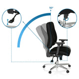 Opciones de ajuste de la Silla de oficina profesional ZENIT COMFORT con respaldo de 90 grados de hjh OFFICE
