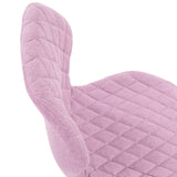 Tapicería acolchada rosa de la Silla giratoria para niños JOY II de hjh OFFICE