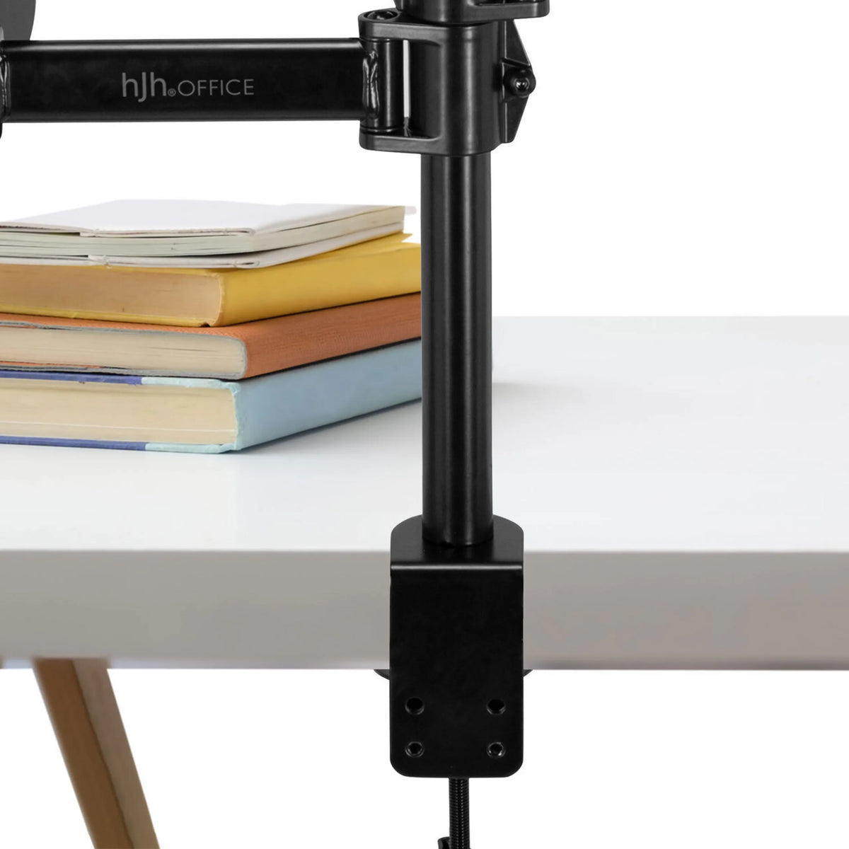 Sujeción de mesa negra del Soporte de monitor VM-MH2 de hjh OFFICE