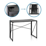 Mecanismo de plegado y vista plegada del escritorio plegable EASY UP MULTI de hjh OFFICE