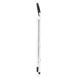 Vista lateral de la Escalera plegable SOLID W2 plegada en blanco de hjh OFFICE