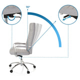 Respaldo ajustable con inclinación hasta 90 grados de la Silla Home Office SARANTO PLUS de hjh OFFICE