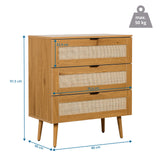 Dibujo dimensional de la Cómoda BOHEO K de 80 × 40 cm y carga máxima de 50 kg de hjh LIVING