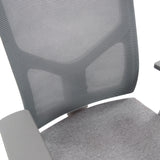 Respaldo y asiento de malla gris de la silla de viga voladiza BRETON V W de hjh OFFICE
