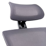 Reposacabezas gris con malla de la silla de oficina profesional CAPTIVO de hjh OFFICE