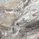Superficie de mármol gris de la mesa de centro BISMO con vetas naturales de hjh LIVING