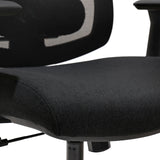 Asiento tapizado en negro de la silla de oficina profesional Mirou de hjh OFFICE