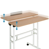 Tablero regulable en altura del escritorio de pie WORKSTATION I en roble y blanco de hjh OFFICE
