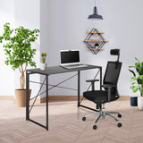 Escritorio plegable negro EASY UP MULTI de 100 x 50 cm con un portátil de hjh OFFICE