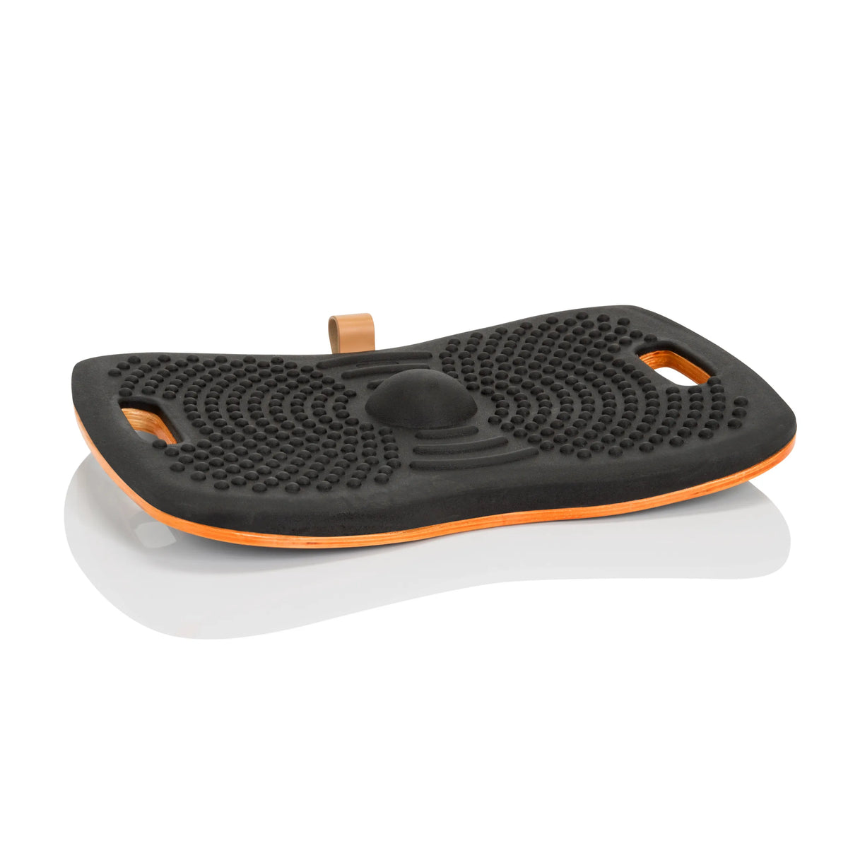 Tabla de equilibrio ACTIV negra con estructura de nodos y núcleo naranja de hjh OFFICE – vista de 360° (vista lateral 72°)