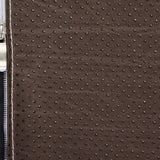 Funda de tela perforada marrón con cremallera del sillón de diseño Sitzolo 2 de hjh LIVING