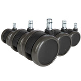 5x ROLO FREE 10mm/65mm Suelos duros - Ruedas para sillas 
