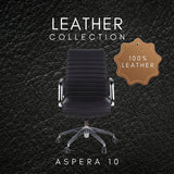 Sillón de oficina profesional ASPERA 10 negro con costuras transversales y base de cromo de hjh OFFICE
