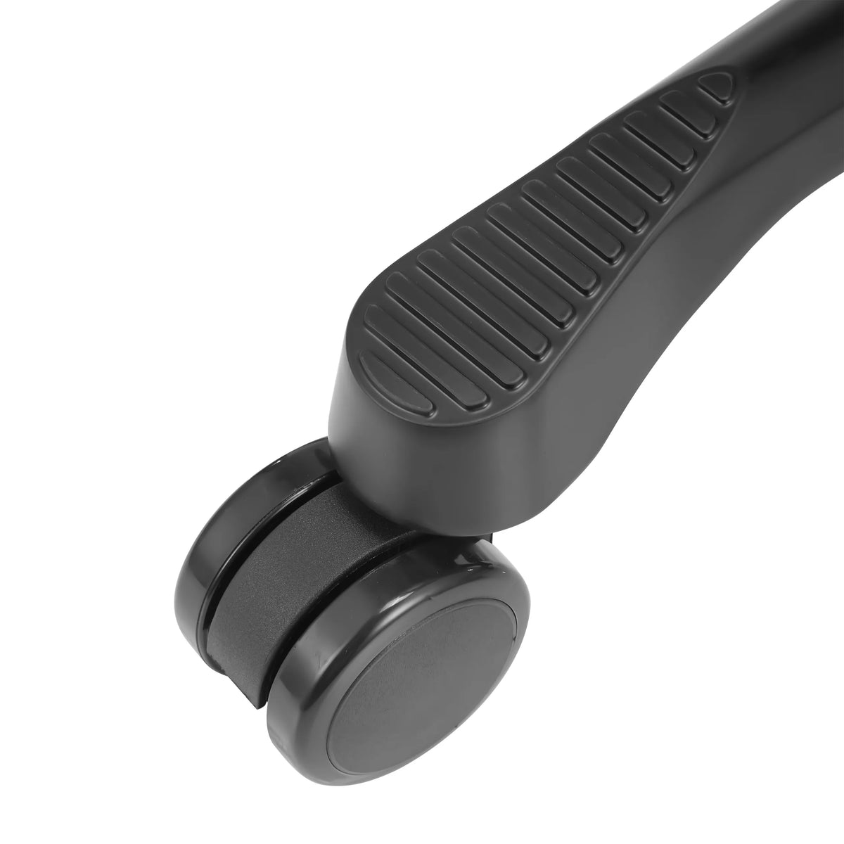 Rueda negra de la silla ergonómica de rodillas EvoShift con superficie de agarre texturizada en la estructura de hjh OFFICE