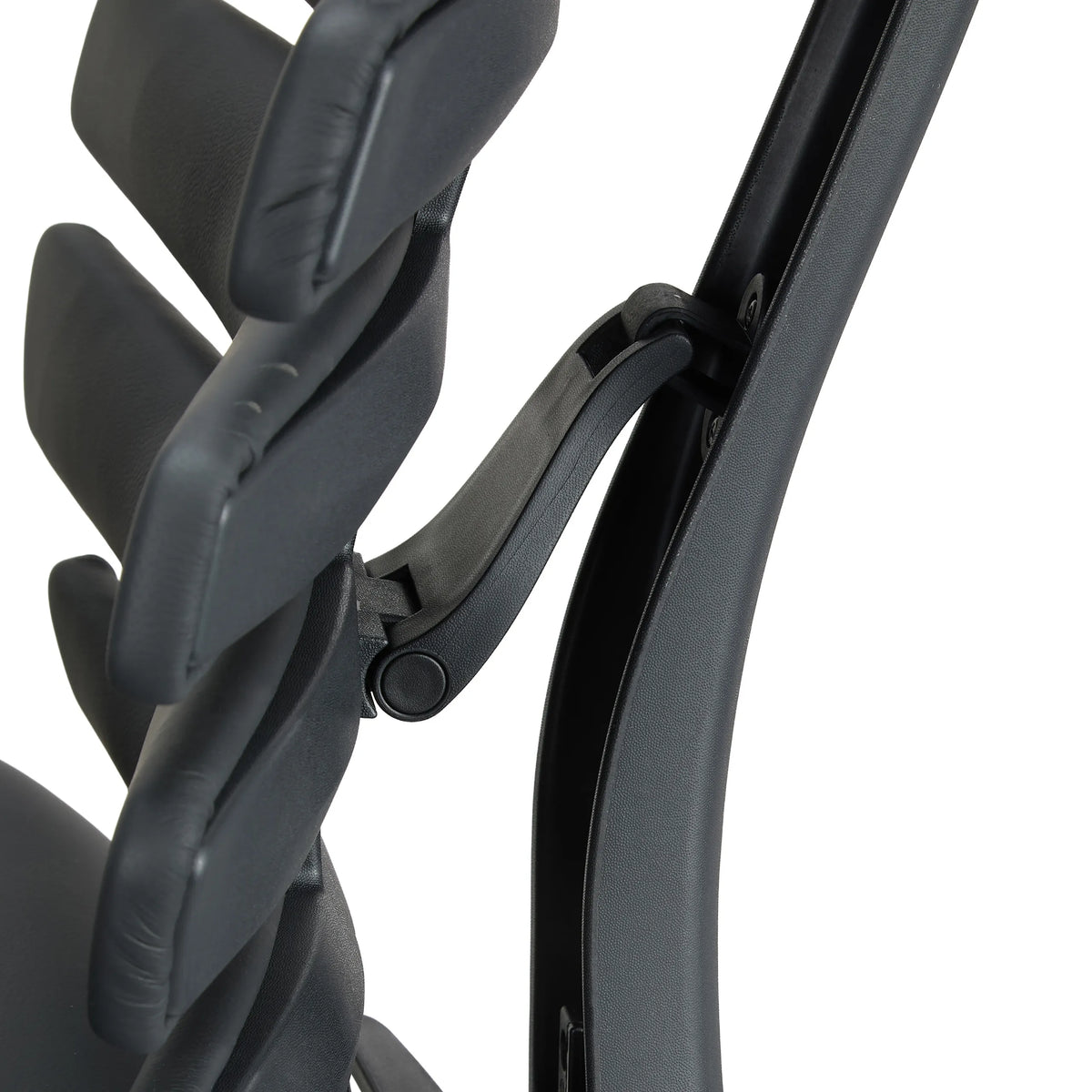 Elemento de conexión del tapizado de cuero y el respaldo de la silla de oficina profesional ERGO LINE II PRO de hjh OFFICE