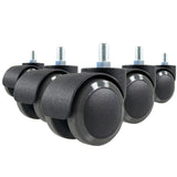 5x ROLO M10/50mm Suelos duros - Ruedas para sillas 