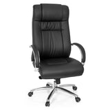 Silla giratoria XXL G 600 negra con reposabrazos y base de cinco ruedas de hjh OFFICE – vista de 360° (vista frontal 20°)