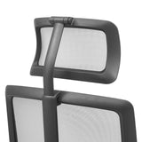 Reposacabezas ajustable en altura con malla de la Silla de oficina profesional ARCEO B en negro de hjh OFFICE