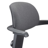 Reposacabezas con funda de tela gris oscuro de la silla de trabajo TOP WORK 40 de hjh OFFICE