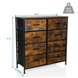 Plano dimensional de la Cómoda RAGALA LIGHT de 80 × 82 cm de hjh LIVING