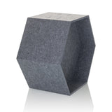 Separador FLEXMIUT STORE B hexagonal de fieltro gris de hjh OFFICE – vista de 360° (vista frontal en diagonal 60°)