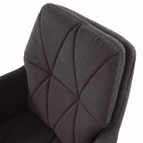 Tapicería gris oscuro con costuras en rombos de la Silla Home Office SHAKE 350 de hjh OFFICE