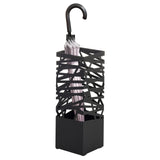 Soporte para paraguas negro PLUVARIS de Accesorios con un paraguas de hjh LIVING colocado en su interior