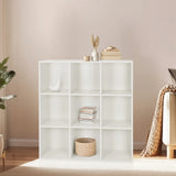 Estante blanco BJORKE con nueve compartimentos cuadrados abiertos de hjh LIVING