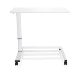Escritorio de pie blanco STAND II con pata regulable en altura y base con ruedas de hjh OFFICE – vista de 360° (vista frontal 0°)