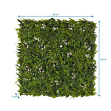 Dibujo dimensional de la Estera vegetal MORE GREEN I de 50 × 50 cm de hjh OFFICE