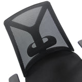 Respaldo de malla negra de la Silla Home Office FALUN BASIC de hjh OFFICE